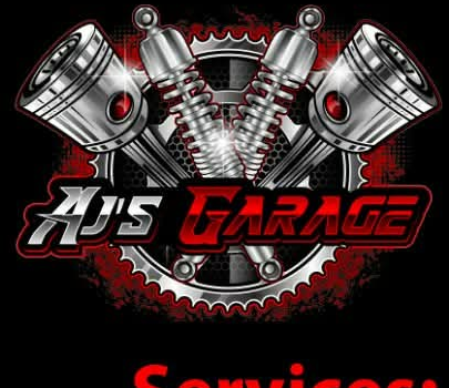 AJ's Garage original piston logo